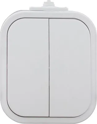 Produktbild von B2 Doppelschalter N/T Ip44 Weiss - E+9001550