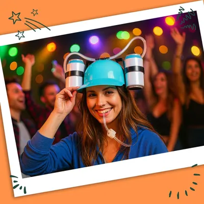 Productafbeelding van Een bierhoed om uit te drinken - Een handig accessoire voor het feest