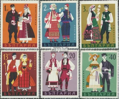 Produktbild von Briefmarken Bulgarien 1968 Mi 1842-1847 (kompl.Ausg.) postfrisch Volkstrachten