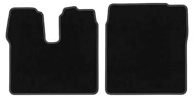 Produktbild von Velours-Fußmatten Vorne für MAN TGX 2007- (Transporter) – 2-tlg, Schwarz, passgenau – Wielganizator BASIC