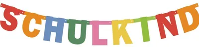 Produktbild von Schulkind Girlande Hänge Deko Einschulung Schulanfang Bunt 1.5m