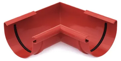 Immagine prodotto di BRYZA Grondaia angolare interna in plastica Ø 75 mm, rosso RAL 3011