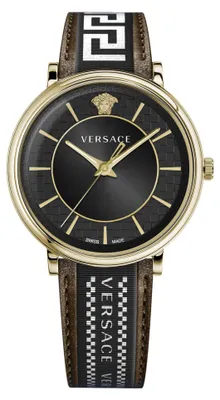 Produktbild von Versace Herren Uhr Armbanduhr V-Circle VE5A01721 Leder