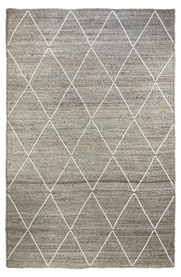 Produktbild von MY-RUG Teppich Nordic Line , aus Jute & Baumwolle  60x40 cm, handgewebt, Natürliche Materialien, Boho-Stil, Recyclebar