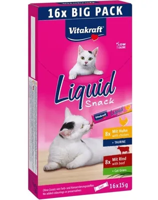 Produktbild von VITAKRAFT CAT LIQUID SNACK multi-pack 16x15g