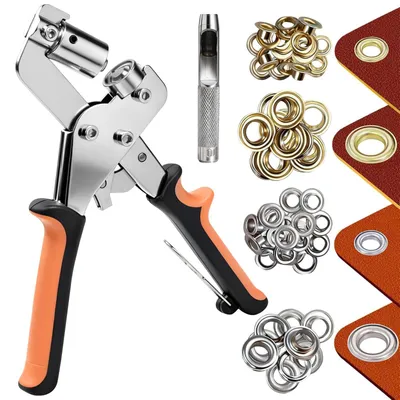 Ösenzange-Set mit 200 Ösen (10 mm) und Locher