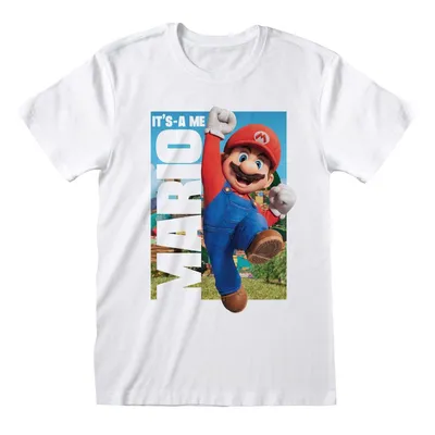 Produktbild von Nintendo Super Mario Bros - Its A Me Mario - White T-Shirt - Größe M