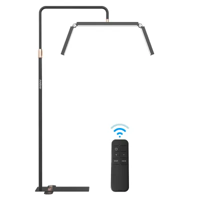 Obrázek produktu pro Andoer HD-M9X 40W podlahové LED video světlo, stmívatelné skládací výplňové světlo, 308LEDS, 25-180CM s nastavitelným kovovým stojanem pro make-up, noční lampička