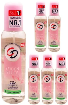 Produktbild von 6x CD Deodorant SEIDENBLÜTE 75ml | zart-floraler Duft im Pump-Spray Zerstäuber