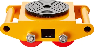 Produktbild von SucceBuy Transportroller, 6 Tonnen Tragfähigkeit, 4 Räder, 360° Drehbar, rutschfest; aus Kohlenstoffstahl und Polyurethan; Panzerrolle Dolly; Maße 280x210x105mm, Rad Ø80x67mm, Drehteller Ø135x9mm; 8.35kg; Modell GYZU-6T