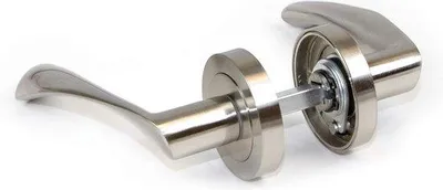 Obrázek produktu pro Kliku na dveře, kování z nerezové oceli, stříbrná, 12 cm