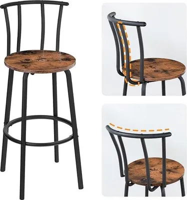 Image de Lot de 2 tabourets de cuisine