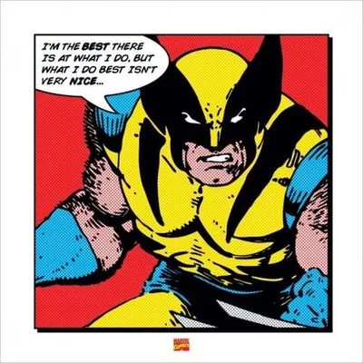 Image de Wolverine - Marvel Comics - ART PRINT - 40x40cm - Affiche Poster