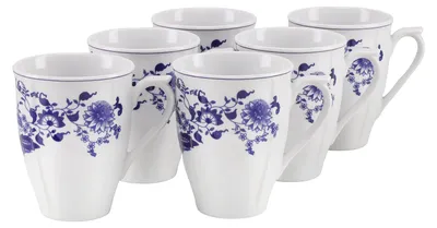 Obrázok produktu pre CreaTable, 25335, vzor "Flora", sada 6 kávových šálok, porcelán