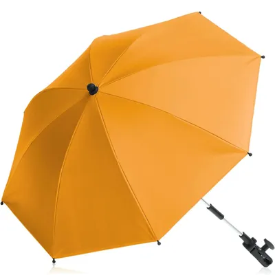 Produktbild von Fillikid Sonnenschirm für Kinderwagen Buggy und Jogger mit UV SCHUTZ 50+ Baby Kind Schirm Curry