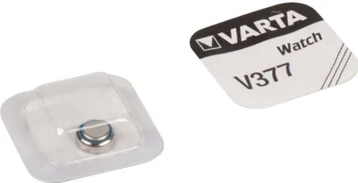 Image de Varta V 377 1,55 V 27 mAh Pile de montre argentée