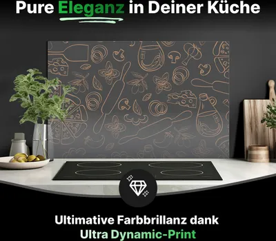 Produktbild von Spritzschutz Küchenrückwand Glas 125 x 40 cm Backen & Kochen - RUECKWAND24