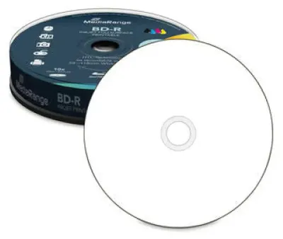 Immagine prodotto di MediaRange Bluray 25GB 10pcs BD-R Spindel Injekt Prin. 6x