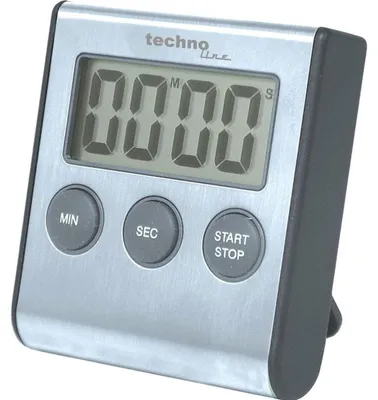 Produktbild von Technoline KT 200, Digitaler Küchentimer, Grau, 99,9 min, LCD, Freistehend, AAA