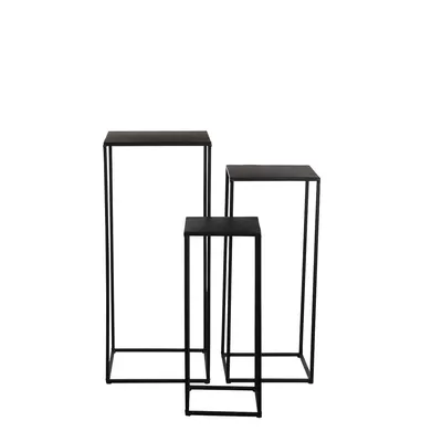 Produktbild von Mica Decorations Beistelltische - 3x - Metall - H50 - H60 - H70 cm