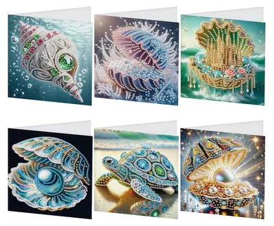 Diamond Painting Wenskaarten Set 12er mit Umschlägen