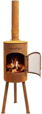 Produktbild von BonFeu Gartenöfen BONGIANO SP Corten - Ø 30 cm x H 142 cm