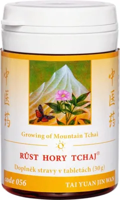 Zdjęcie produktu dla 056 Wzrost góry Thai (TAI YUAN JIN WAN), 100 tbl (Ciąży)