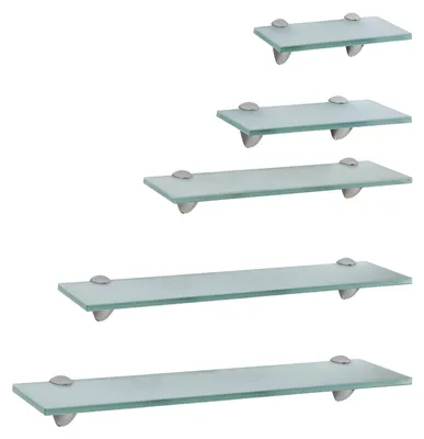 Produktbild von Ikodm Glasablage Bad 40x10 cm Milchglas Wandregal Glasregal Badezimmer aus gehärtetem Sicherheitsglas