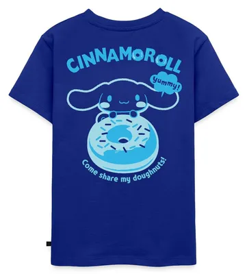 Produktbild von Spreadshirt Cinnamoroll Mit Donut Yummy Doughnuts Kinder Premium T-Shirt, 98/104 (2 Jahre), Royalblau