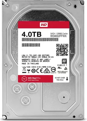 Immagine prodotto di Wd Red 4tb Hdd Hard Disk 3,5" Sata Per Dvr Videocamere Pc Nas Dvr Wd4002ffwx