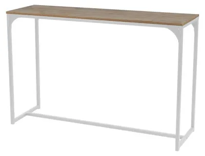 Image de Table console en bois et métal "La Casa Blanca" - Blanc - L 120 x H 79 x P 39 cm