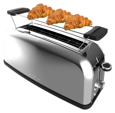 Imagen del producto de CECOTEC 04816 - Tostador vertical Toastin' time 850 Inox Long