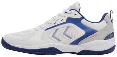 Produktbild von Hummel Speed Court Sportschuhe Hallenschuhe weiß/blau 228236-9368, Schuhgröße:36.5 EU