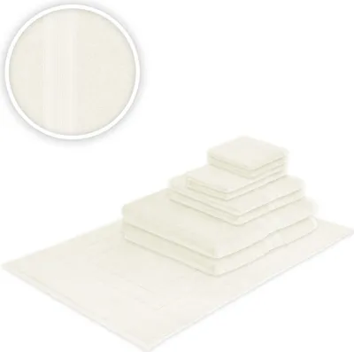 Produktbild von Handtücher Kombi Basis-Set 9-teilig 500 g/m² Naturweiß