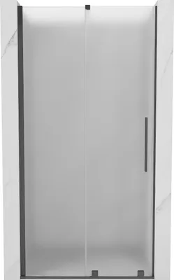 Produktbild von Mexen Velar Duschschiebetüren 110 cm, Mattglas, gebürstetes Gun Gray - 871-110-000-31-66