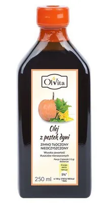 Zdjęcie produktu dla Olej z pestek dyni 250 ml - TŁOCZONY NA ZIMNO