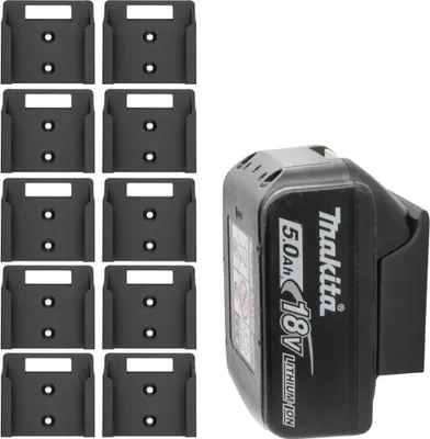 Produktbild von 10x Akkuhalter für Makita Akku Wandhalter Akkuwandhalter Wandhalterung Halter 18V
