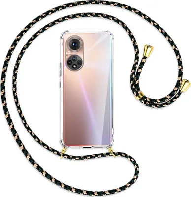 Produktbild von Handykette Backcover-Schutzhülle mit Band (Metall goldfarben) für Honor 50 (NTH-AN00) - camouflage