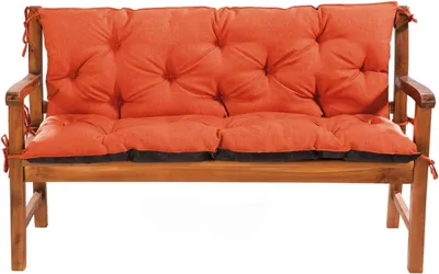 Produktbild von Gartenbankauflage Orange 120x60x50 Bankauflage Bankkissen Sitzkissen Sitzpolster Auflage Sitzbank Sitzkissen Mayaadi Home