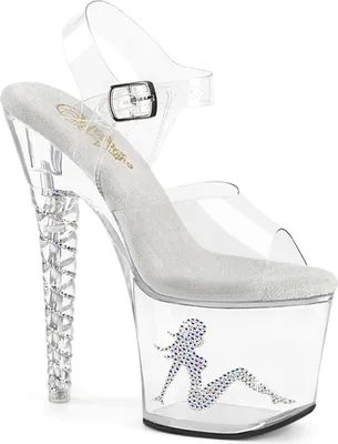 Produktbild von UNICORN-708TGRS Damen Sandale von Pleaser, Transparent EU 35, US 5
