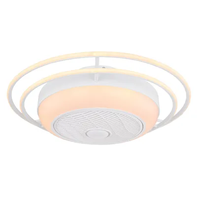 Zdjęcie produktu dla Globo Lighting ROMARIO wentylator metal biały, 1xLED, 03616