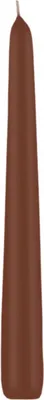 Produktbild von Spitzkerzen Kastanie Braun 250 x Ø 25 mm, 12 Stück, rußarm, tropffrei, hochwertiger Docht