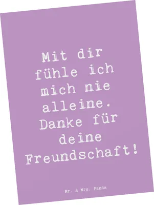 Produktbild von Mr. & Mrs. Panda Postkarte Spruch Beste Freundin - Lavendeltraum - Geschenk, Freundschaft, Ansichtskarten, bildkarte, Ansichtskarte, Bedanken, Aufmerksamkeit, Grußkarte