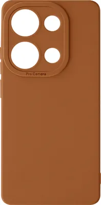 Immagine prodotto di Avizar, Custodia in silicone SoftGlow Xiaomi Redmi Note 13 Pro 4G, fotocamera protetta, marrone chiaro