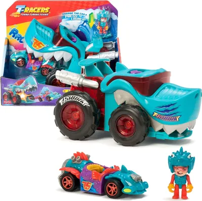 Produktbild von T-Racers T-Shark Mega Wheels Raketenwerfer und Fahrerset