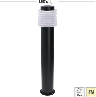 Produktbild von LED Außenleuchte Stehleuchte München 54cm Schwarz IP44 9,5W 700lm warmweiß 2700K