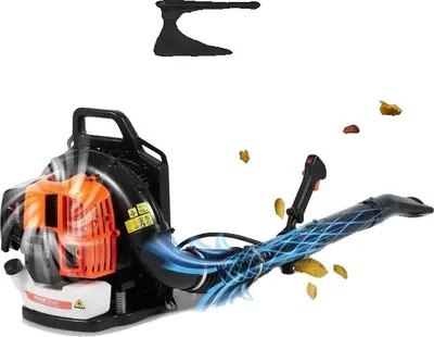 Zdjęcie produktu dla Plecakowa dmuchawa do liści, silnik 63CC, zbiornik paliwa 1,89 l