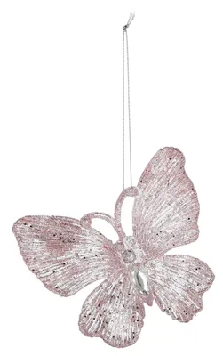 Obrázok produktu pre vianočná dekorácia motýľ 11cm PH ROSE (2ks)