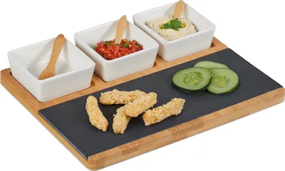 Produktbild von relaxdays 8-tlg. Servierschalen-Set mit Tablett