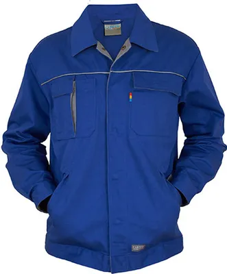 Produktbild von Carson Contrast CC710 | Herren Contrast Work Jacket / Bei 60 Grad waschbar - Farbe: Royal/Grey - Größe: 54